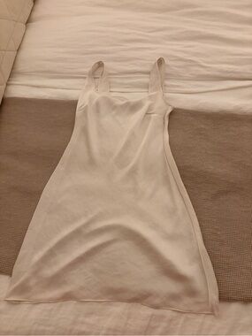 Wilfred Cream Slip Mini Dress